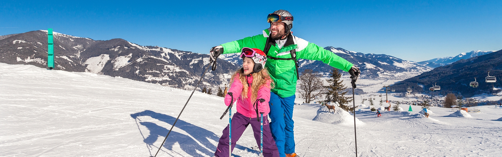 Maiskogel Skifahren Vater Kind C Maiskogel Betriebs Ag